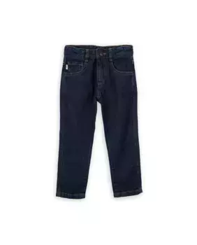 Пятикарманные джинсы для мальчика со шлевками для ремня на талии KNOT, синий