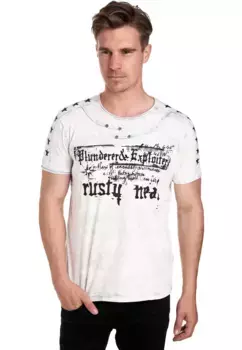 Пятнистая футболка Rusty Neal, белый