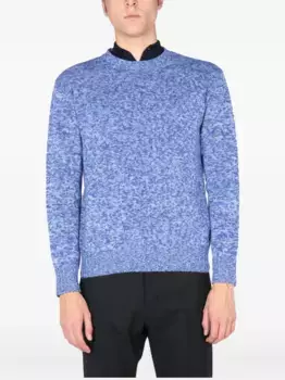 Пятнистый шерстяной свитер Ballantyne, синий