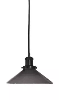 PR Home August простой подвесной светильник из оконного стекла, черный E27 со вилкой 24,5x24,5x300см