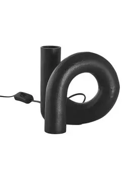 PR Home Уведомление Настольная лампа Swirl скульптура металл черный E27 18x19x15см