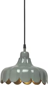 PR Home Wells подвесной светильник на окно в цветочном дизайне зеленое золото E27 24x350см со вилкой, зеленый