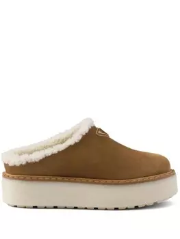 Prada 50-миллиметровые замшевые мюли, коричневый