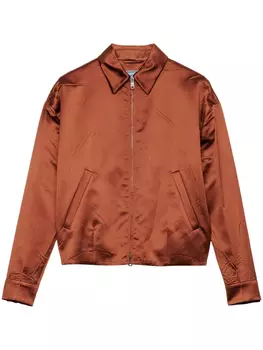 Prada атласная куртка, оранжевый