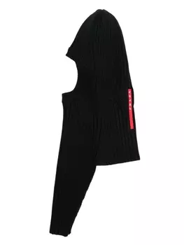 Prada балаклава Linea Rossa из вирджинской шерсти, черный