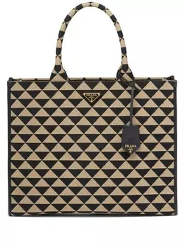 Большая сумка-тоут Prada Symbole, черный