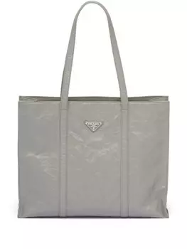 Большая сумка-тоут Prada, серый