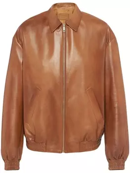 Prada бомбер оверсайз, коричневый