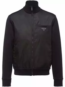 Prada бомбер Re-Nylon, черный