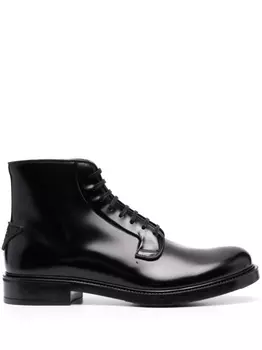 Prada ботинки на шнуровке, черный