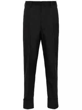 Prada брюки строгого кроя, черный