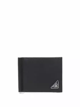 Prada бумажник из сафьяновой кожи, черный