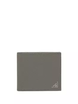 Prada бумажник с логотипом, серый