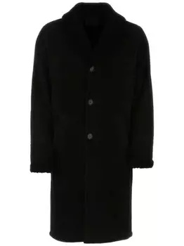 Prada бушлат из овчины, черный
