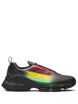 Prada Collision Cross low-top sneakers, зеленый