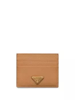 Prada держатель карты Saffiano, нейтральный цвет