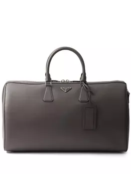 Prada дорожная сумка из сафьяновой кожи, серый