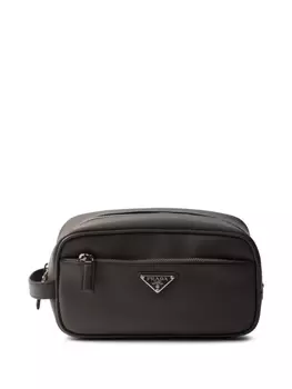 Prada дорожный клатч на молнии, серый