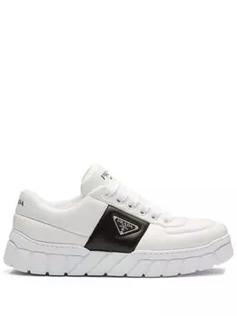 Prada дутые кроссовки, белый
