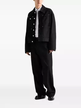 Prada джинсовая куртка, черный