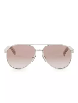 Prada Eyewear aviator-frame солнцезащитные очки, белый