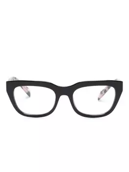 Prada Eyewear очки черепаховой расцветки, черный