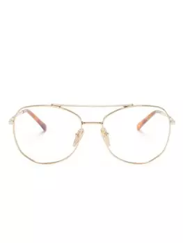 Prada Eyewear очки-пилоты, золотой