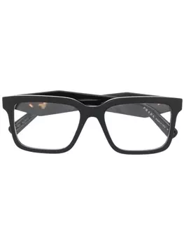 Prada Eyewear очки PR10YV в квадратной оправе, черный