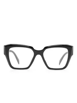 Prada Eyewear очки с логотипом, черный