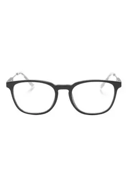 Prada Eyewear очки трапециевидной формы, черный