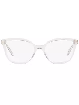 Prada Eyewear очки в геометричной оправе, белый