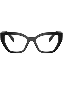 Prada Eyewear очки в геометричной оправе, черный