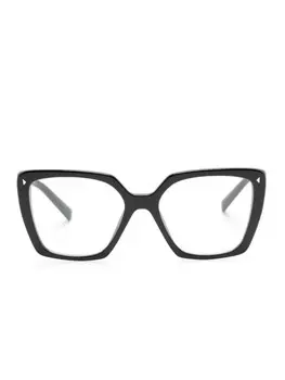 Prada Eyewear очки в квадратной оправе, черный