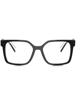 Prada Eyewear очки в квадратной оправе, черный