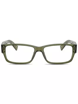 Prada Eyewear очки в квадратной оправе, зеленый