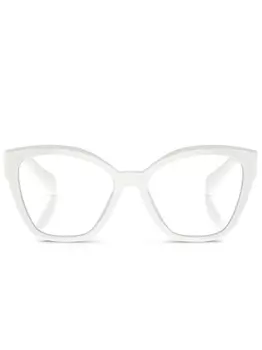 Prada Eyewear очки в массивной оправе, черный