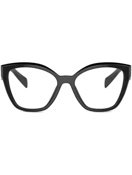 Prada Eyewear очки в массивной оправе, черный