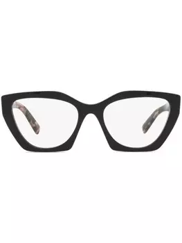 Prada Eyewear очки в оправе черепаховой расцветки, черный