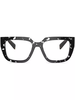 Prada Eyewear очки в оправе 'кошачий глаз', коричневый