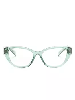Prada Eyewear очки в оправе 'кошачий глаз', зеленый