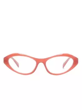 Prada Eyewear очки в оправе 'кошачий глаз', розовый