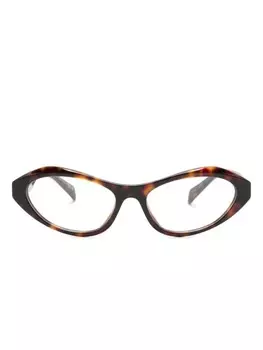 Prada Eyewear очки в оправе 'кошачий глаз', коричневый