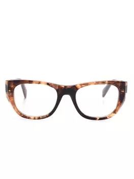 Prada Eyewear очки в оправе 'кошачий глаз', коричневый