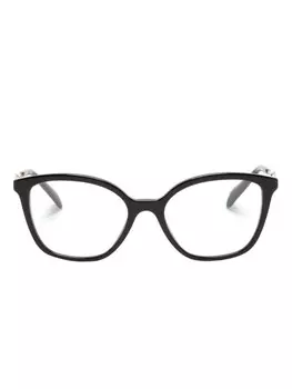 Prada Eyewear очки в оправе 'кошачий глаз', черный