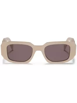 Prada Eyewear очки в прямоугольной оправе, нейтральный цвет