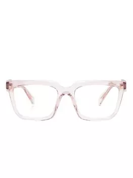 Prada Eyewear очки в прямоугольной оправе, розовый