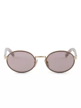 Prada Eyewear round-frame солнцезащитные очки, нейтральный