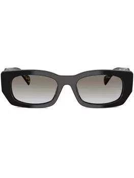 Prada Eyewear солнцезащитные очки черепаховой расцветки, черный