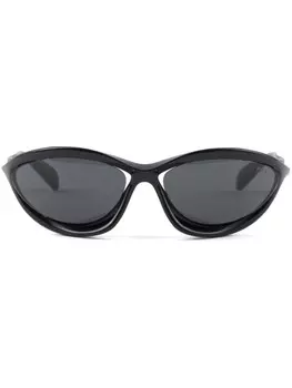 Prada Eyewear солнцезащитные очки для подиума, черный