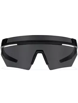 Prada Eyewear солнцезащитные очки Linea Rossa Impavid, черный